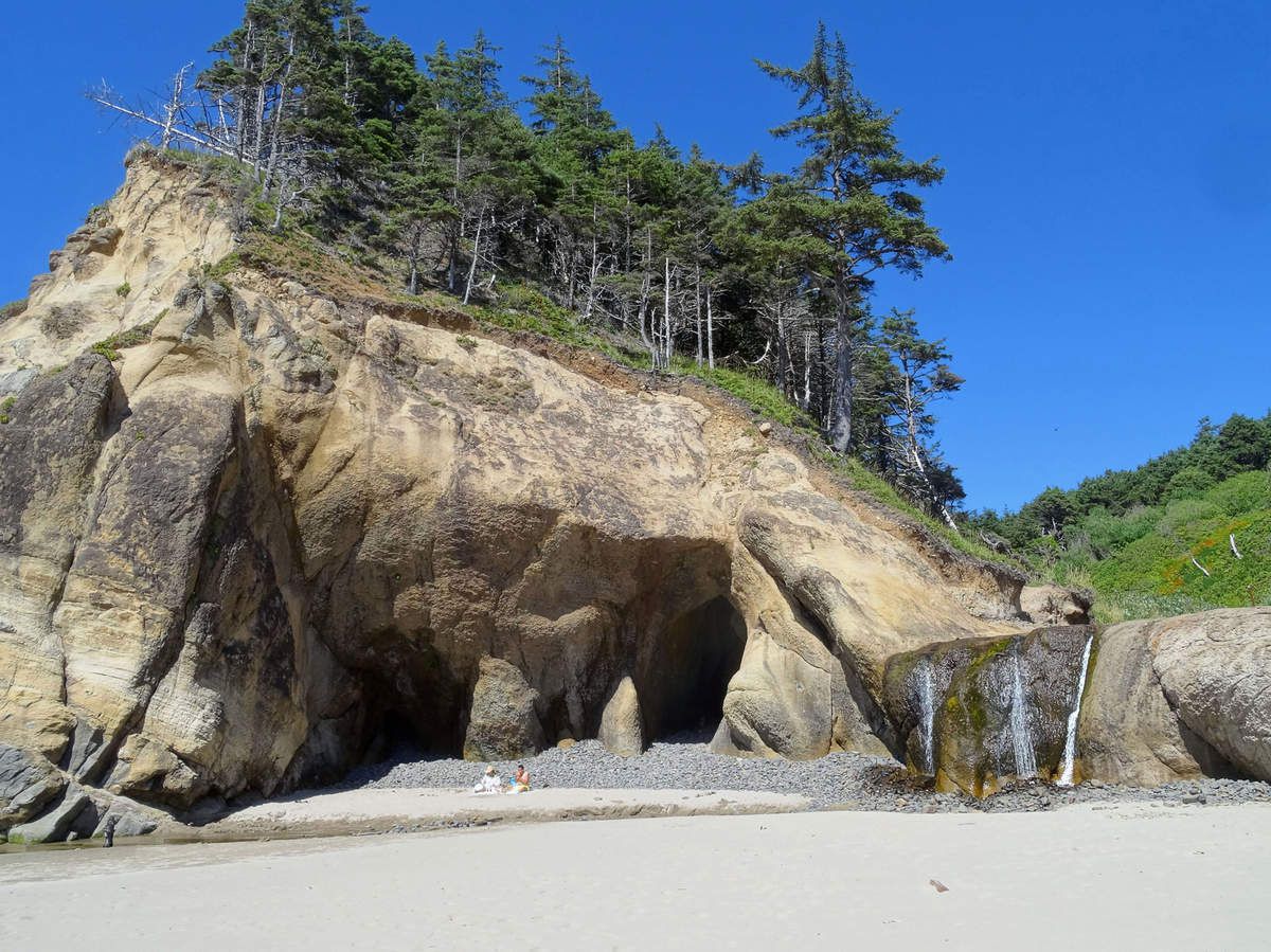 Oregon Coast Hug Point State Park