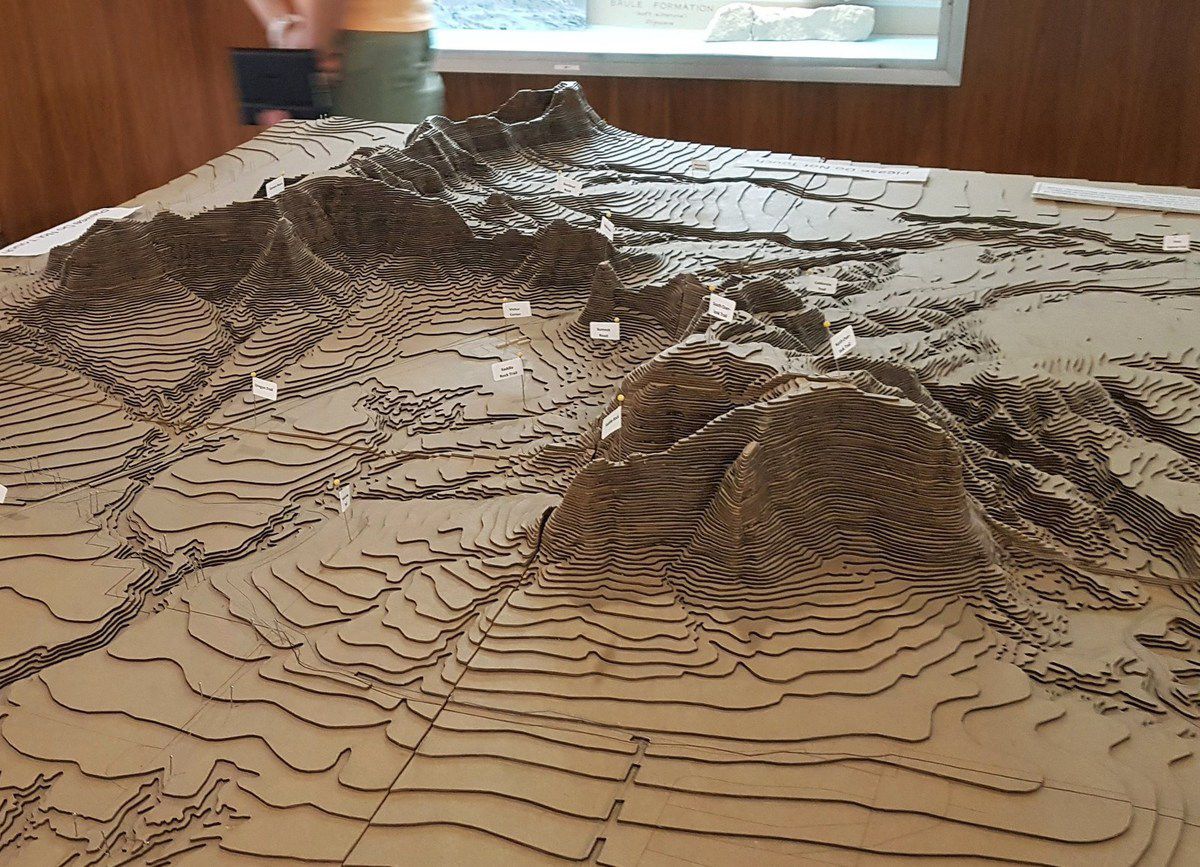 Scotts Bluff maquette