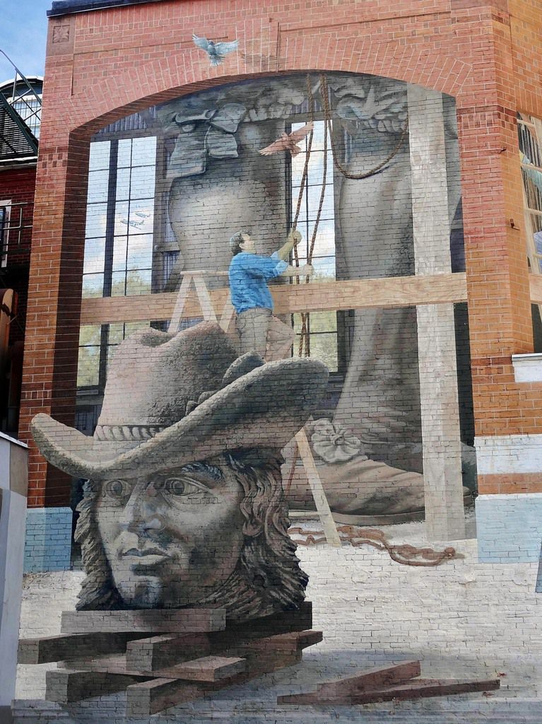 Philadelphie Building The City mural detail