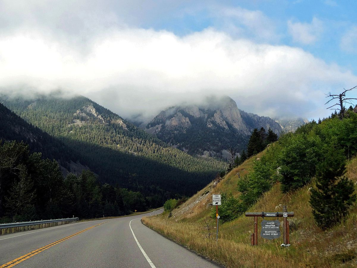 Beartooth Scenic Byway entrance