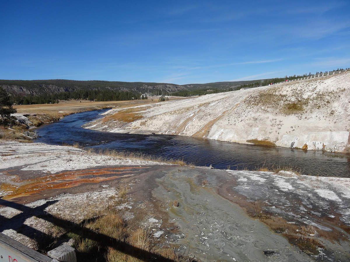 Yellowstone Upper Geyser Basin Firehole river