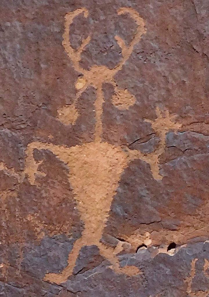 Moab Golf Course Rock Art L'homme de Moab