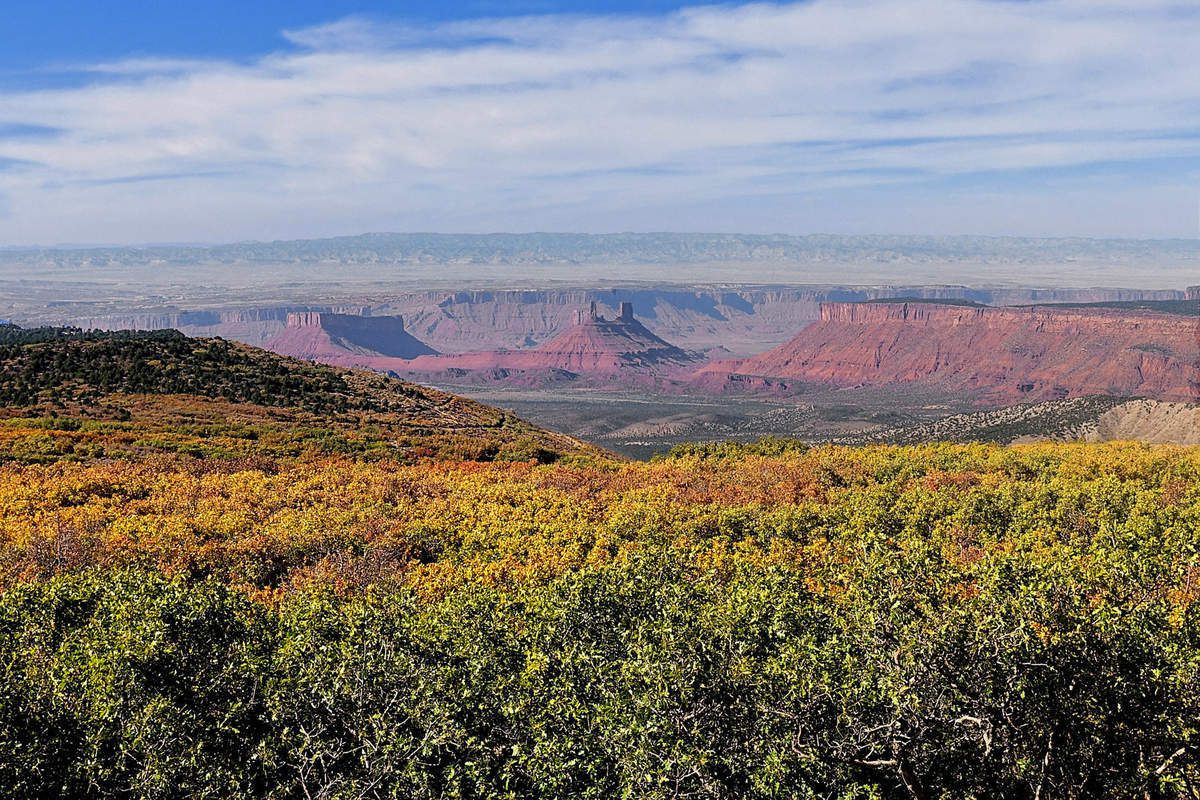 La Sal Mountain Loop vue sur Castleton