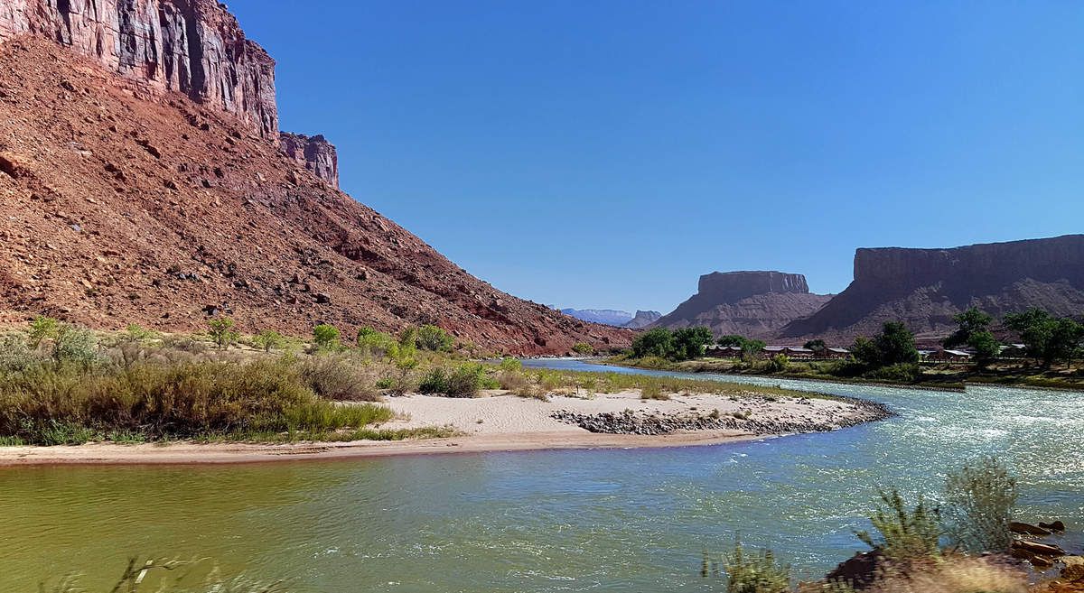 Scenic Byway 128 vue sur Red Cliffs Lodge