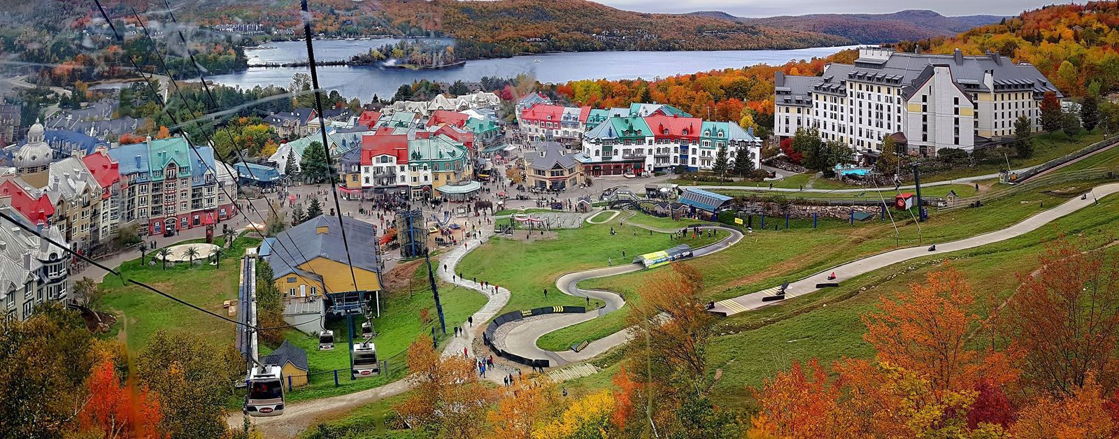 Village Mont-Tremblant vu d'en haut
