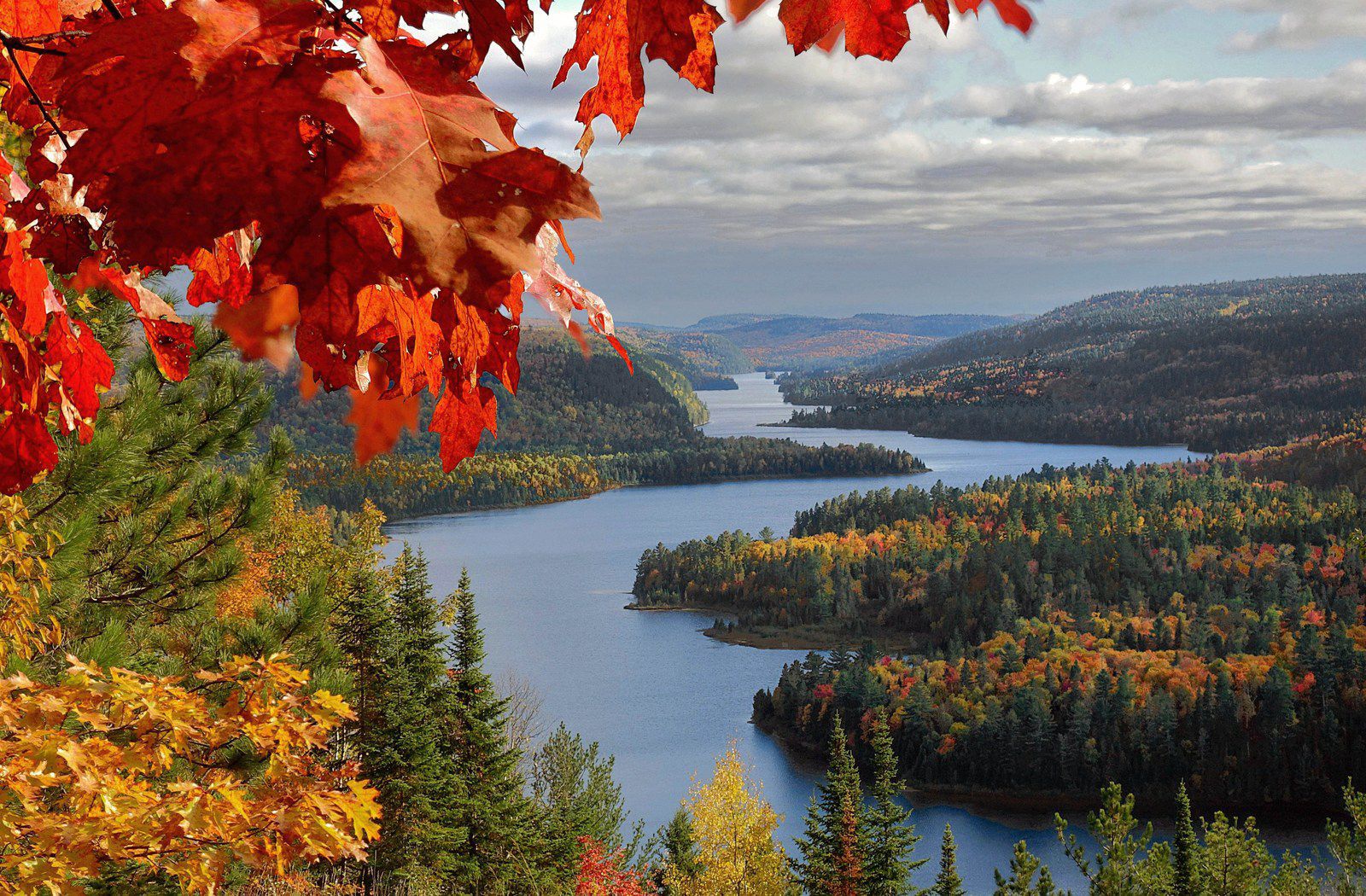 Mauricie Belvédère du Passage en automne