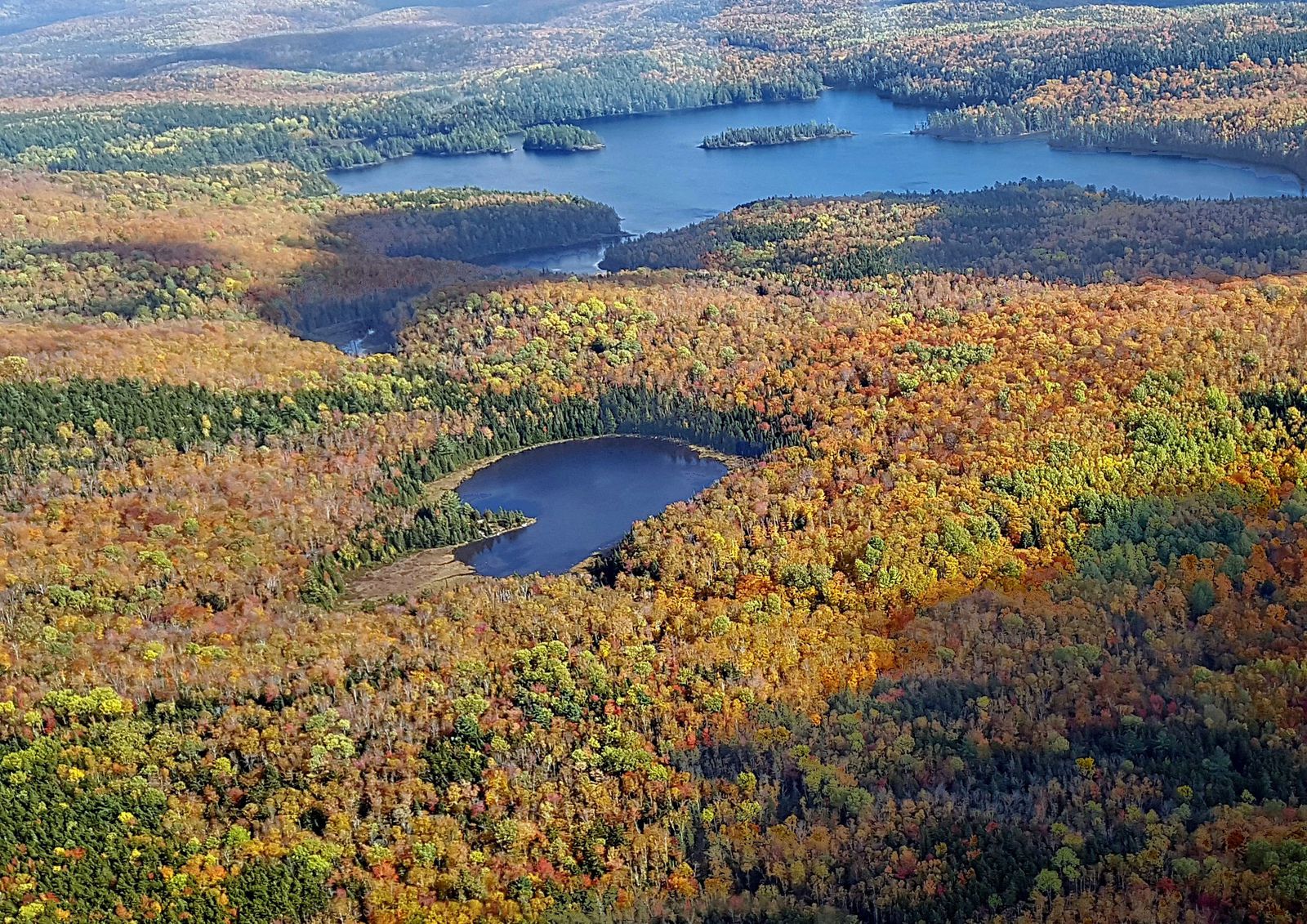 Hydravion Aventure survol Mauricie automne
