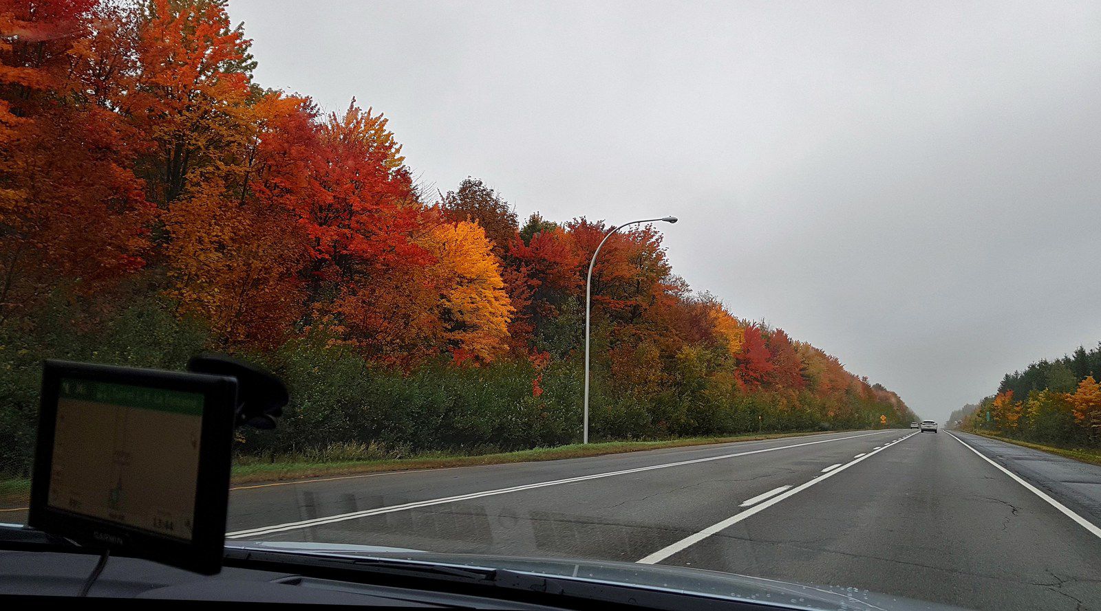 Québec autoroute automne