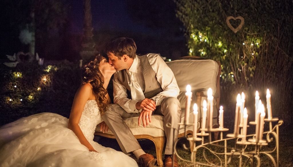Une belle photo qui met en évidence le travail conjoint des deux artistes (avec l'autorisation des mariés)