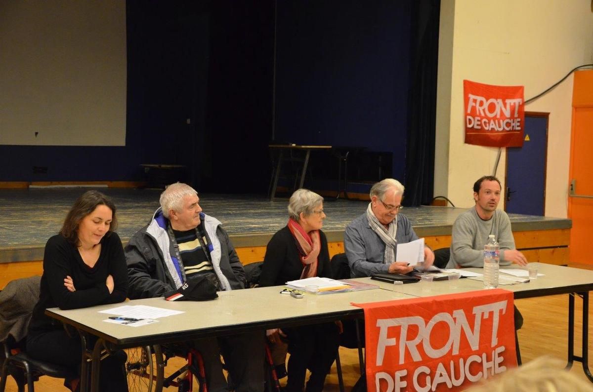 Réunion publique des candidats du Front de Gauche à Lanmeur le mercredi 25 février: les photos de Pierre-Yvon Boisnard