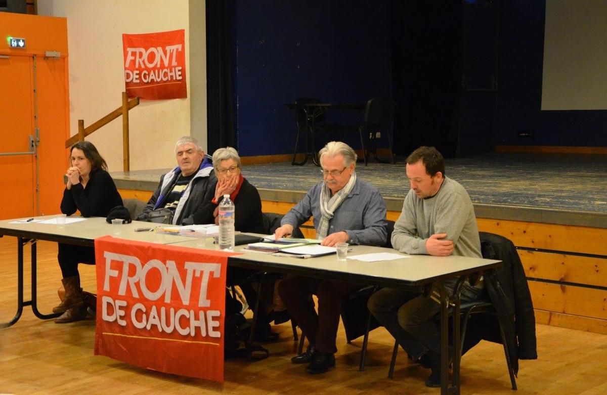 Réunion publique des candidats du Front de Gauche à Lanmeur le mercredi 25 février: les photos de Pierre-Yvon Boisnard
