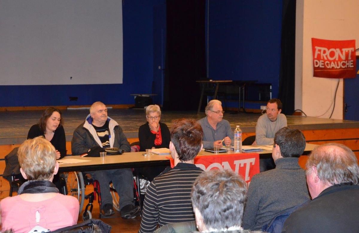 Réunion publique des candidats du Front de Gauche à Lanmeur le mercredi 25 février: les photos de Pierre-Yvon Boisnard