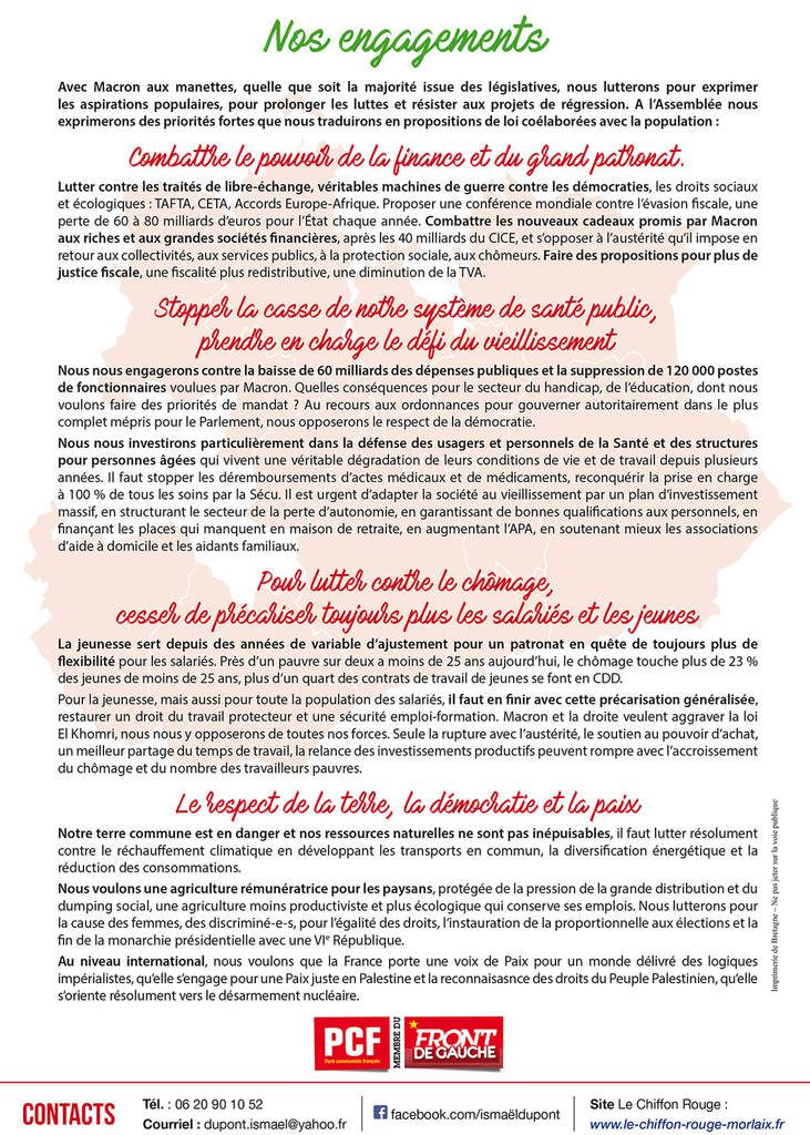 Législatives 11 et 18 juin 2017: Ismaël Dupont et Muriel Grimardias, L'Humain au coeur