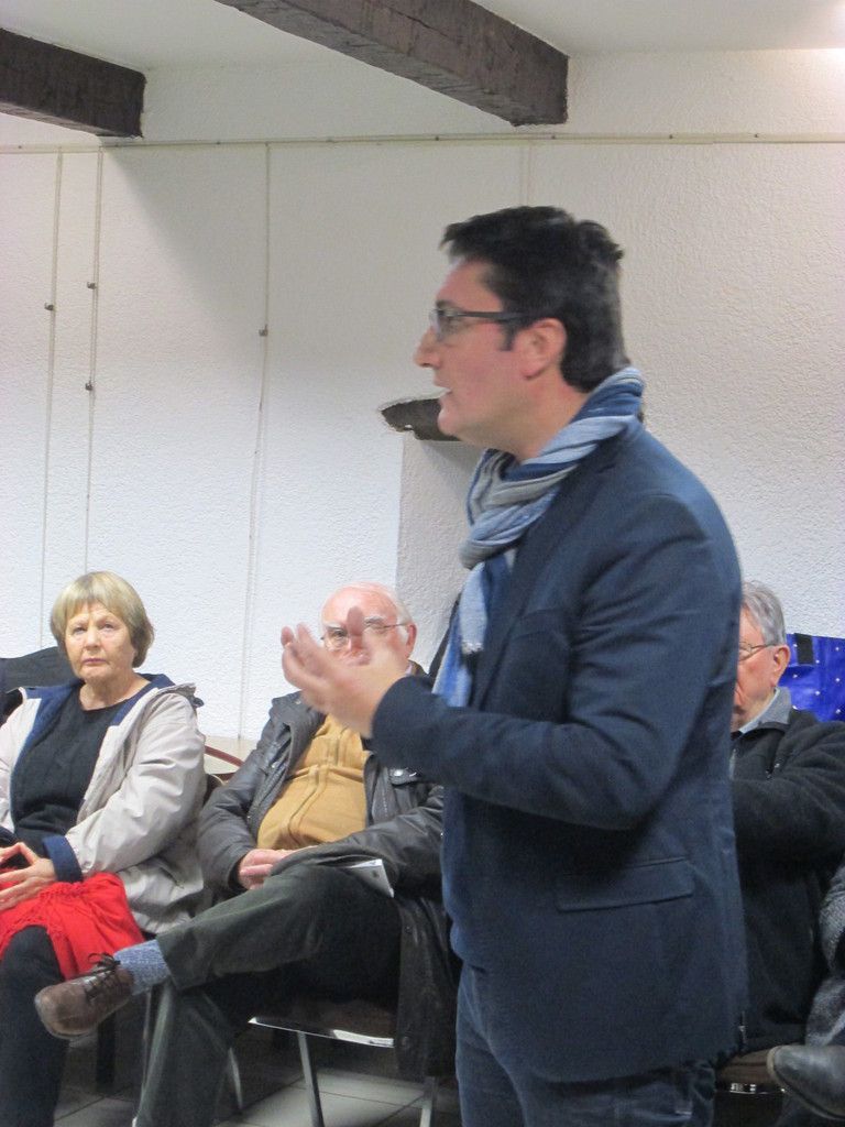 Olivier Dartigolles à Mellac (Finistère) le 1er Février, réunion publique du PCF