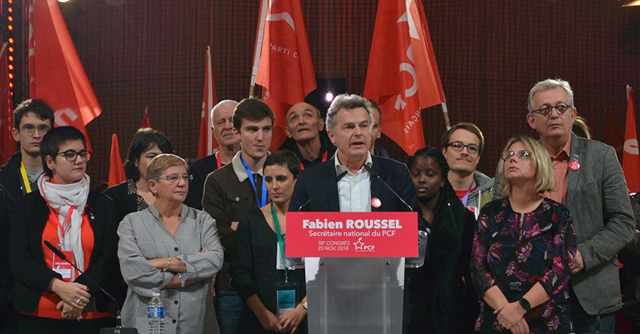 Fabien Roussel au 38e congrès du PCF à Ivry sur Seine est devenu secrétaire national du PCF