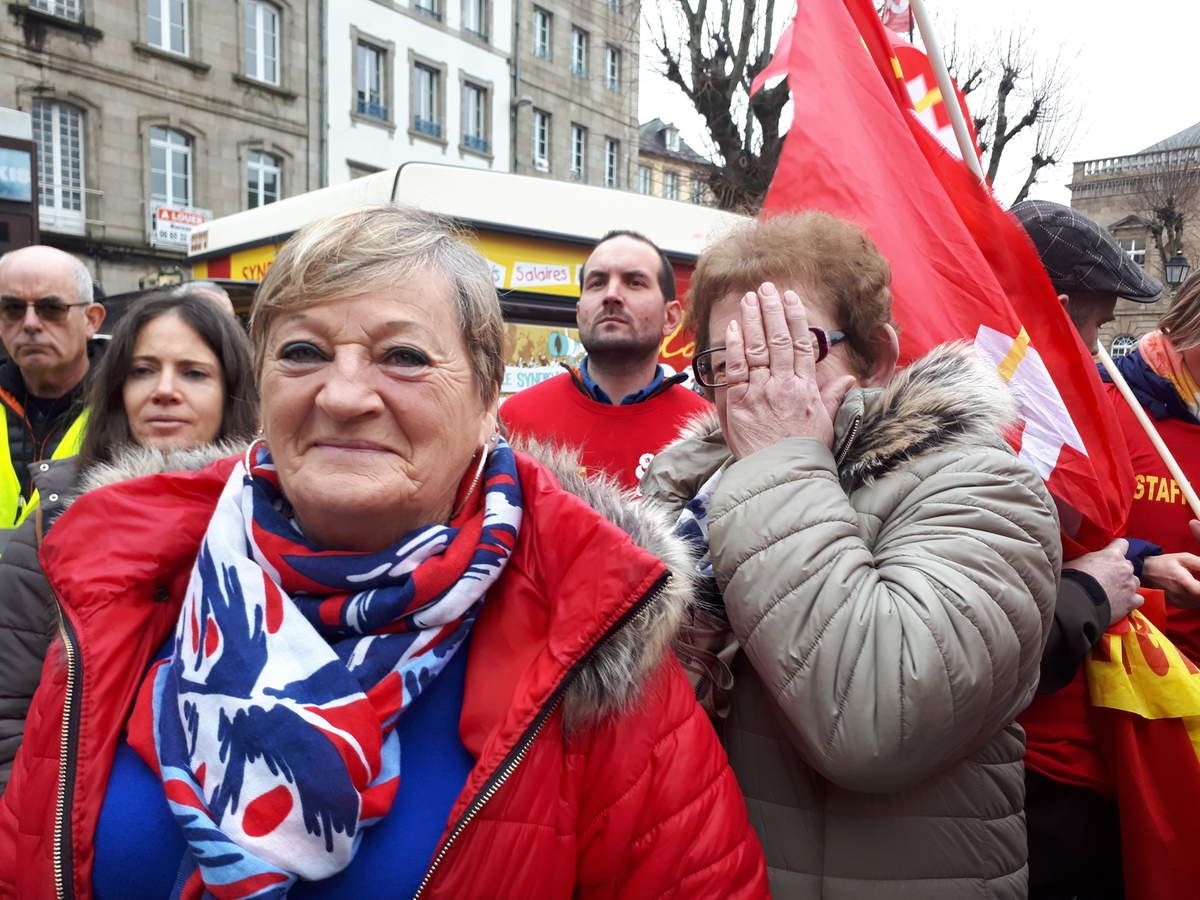 5 février 2018, manifestation à Morlaix - photo Jean-Luc Le Calvez