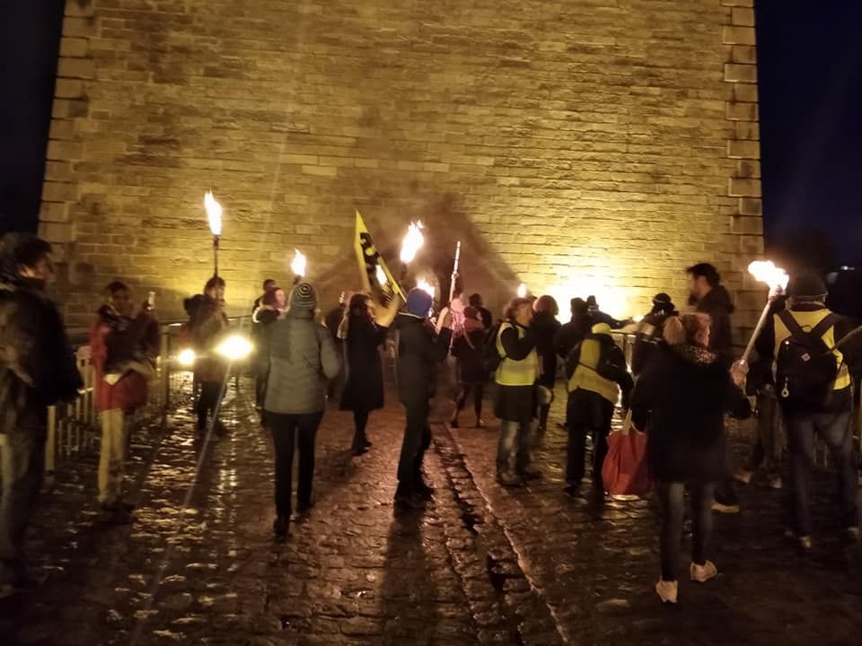 Contre la réforme des retraites Macron - Nouvelle retraite au flambeau à Morlaix ce mercredi 22 janvier à 18h30