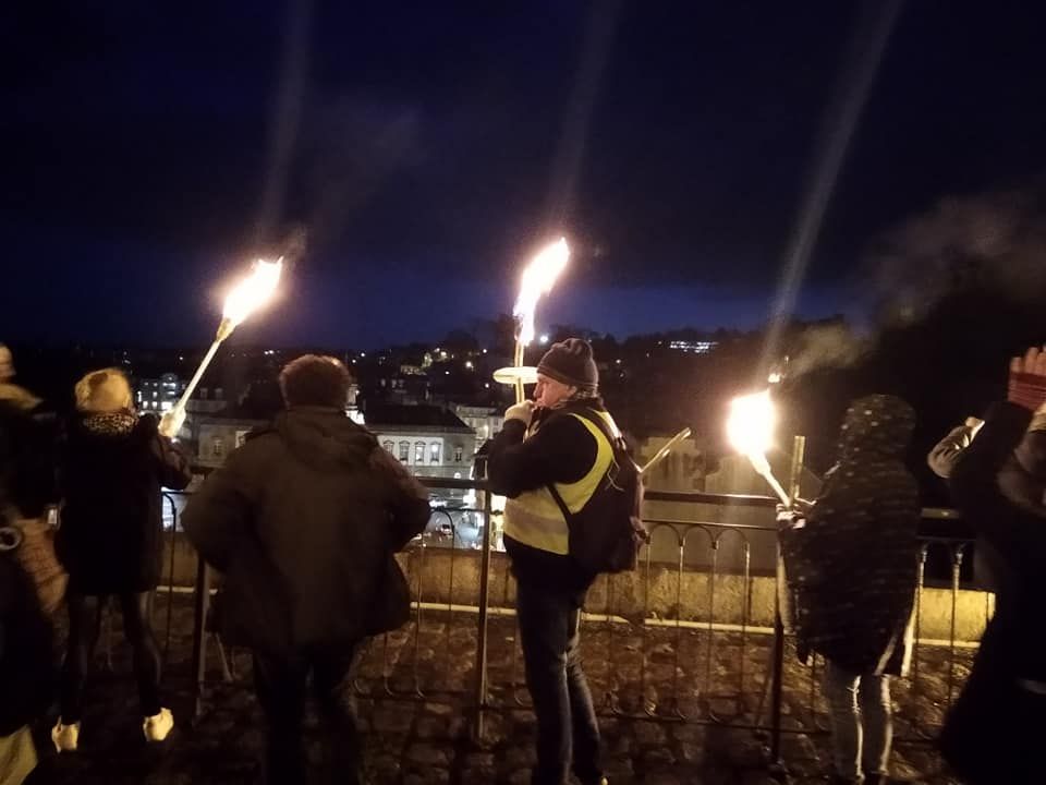 Contre la réforme des retraites Macron - Nouvelle retraite au flambeau à Morlaix ce mercredi 22 janvier à 18h30
