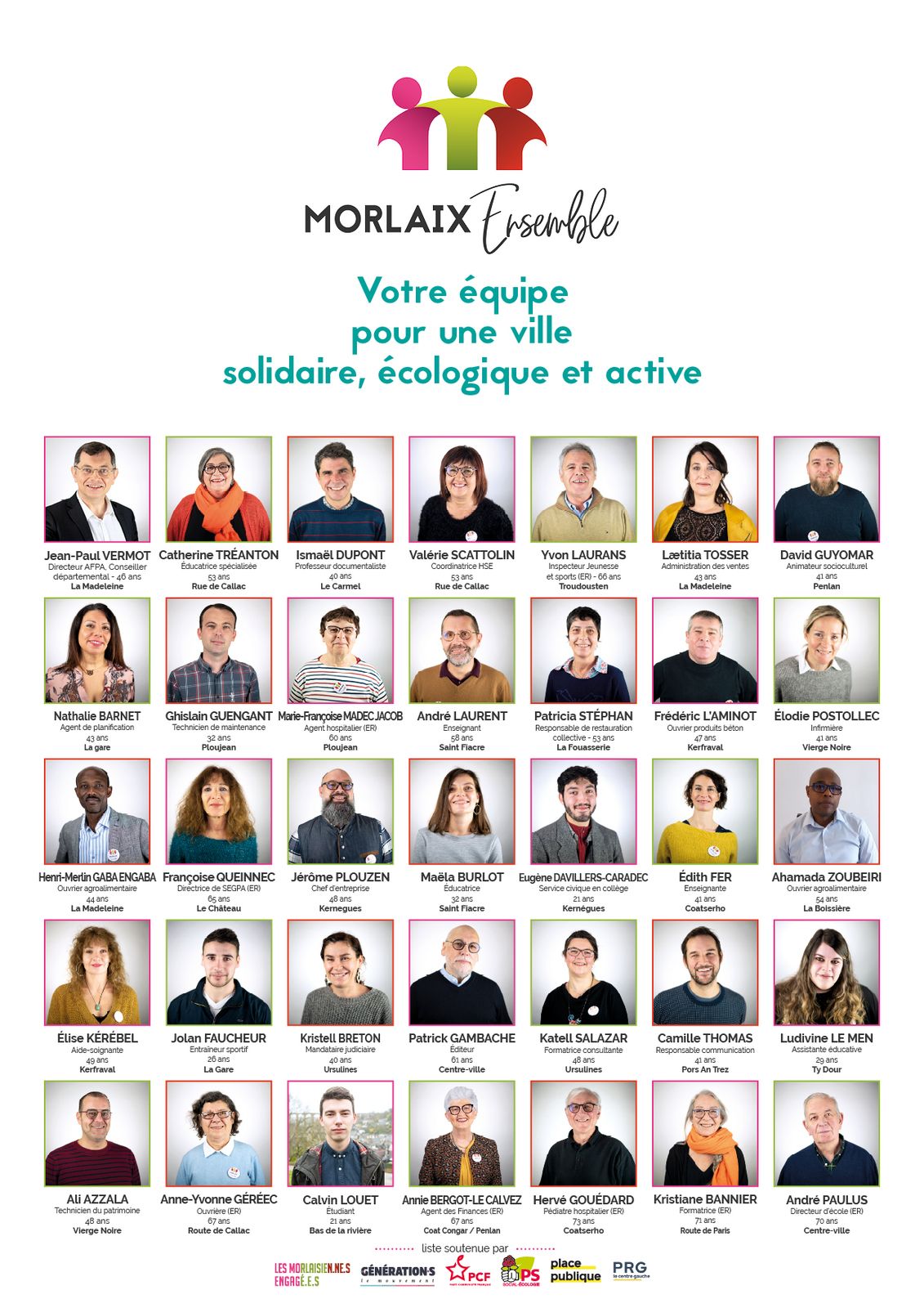 Pourquoi Sébastien Portier soutient Morlaix Ensemble 