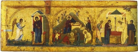 Annonciation à Marie, Nativité et présentation de Jésus au Temple
