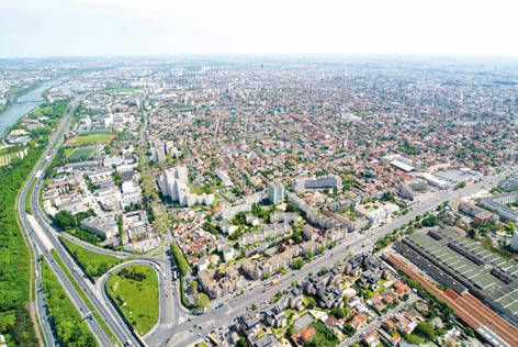 vue aérienne de Colombes