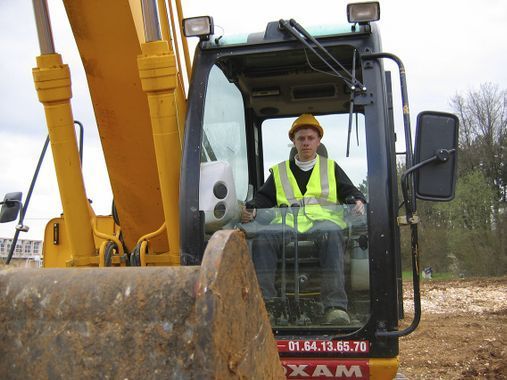 conducteur d'enfant de chantier