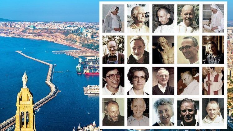 Les 19 martyrs béatifiés à Oran le 8 décembre 2018 dont les moines de Tibhirine, Mgr Claverie, Mgr Tessier, ...