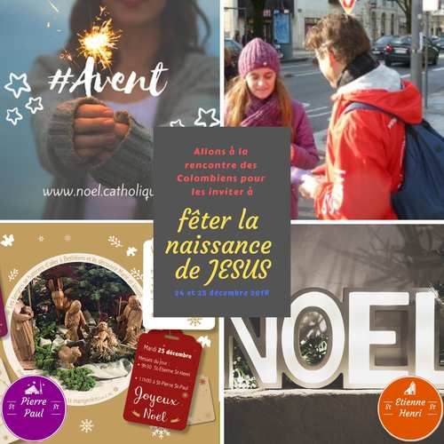 Comme St Paul, missionnaire pour offrir la carte de Noël