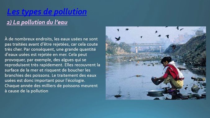 pollution de l'eau