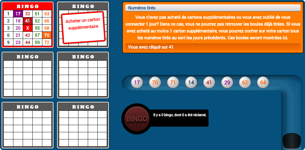 Jeu de bingo Qassa