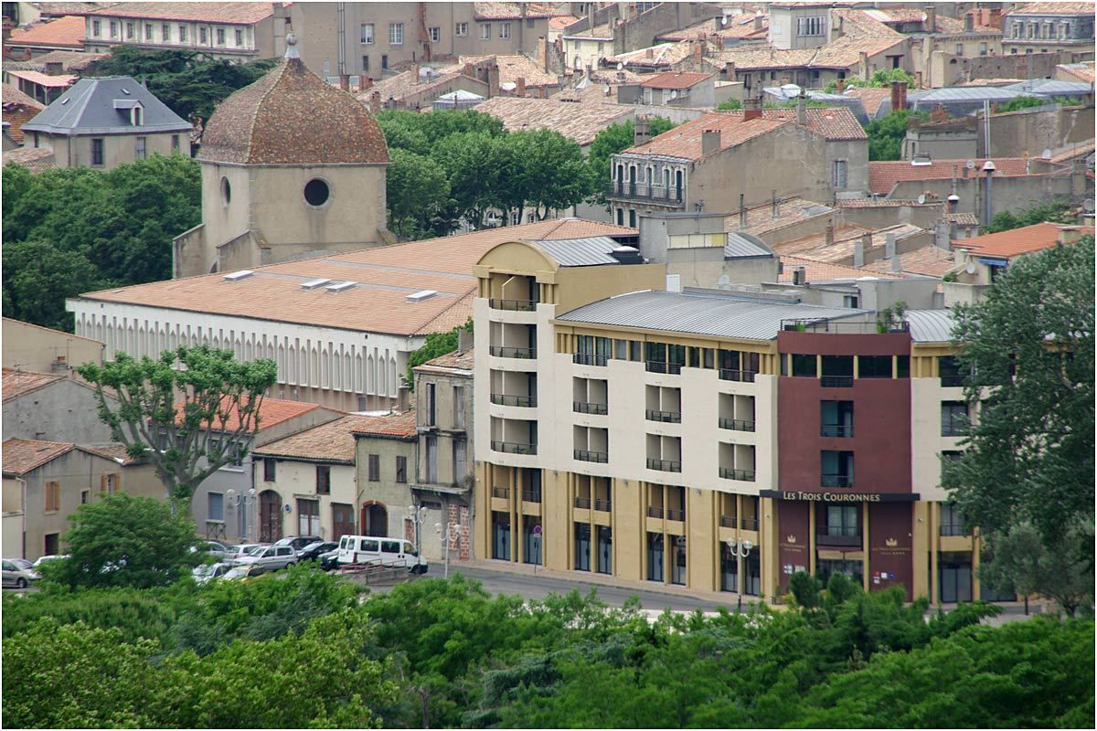 Carcassonne - depuis les remparts du château 