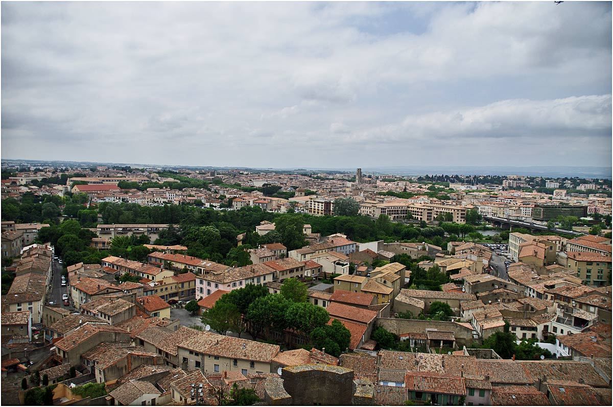 Carcassonne - depuis les remparts du château