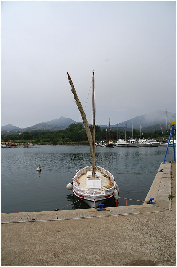 Argelès - port de plaisance - barque catalane