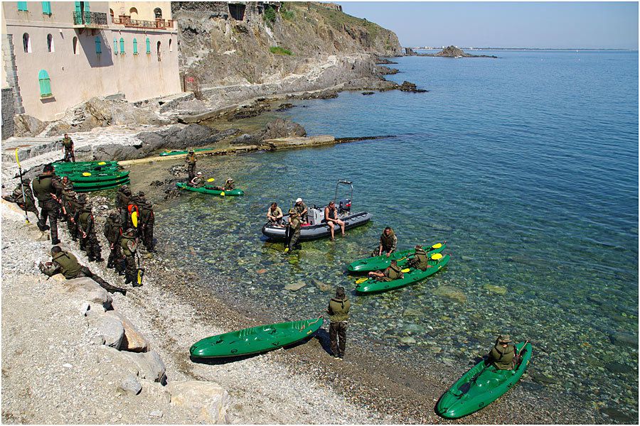 Collioure entrainement des militaires