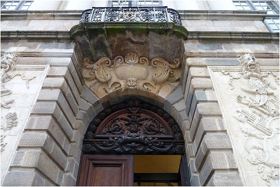 Parlement de Bretagne Rennes-  la porte d'entrée