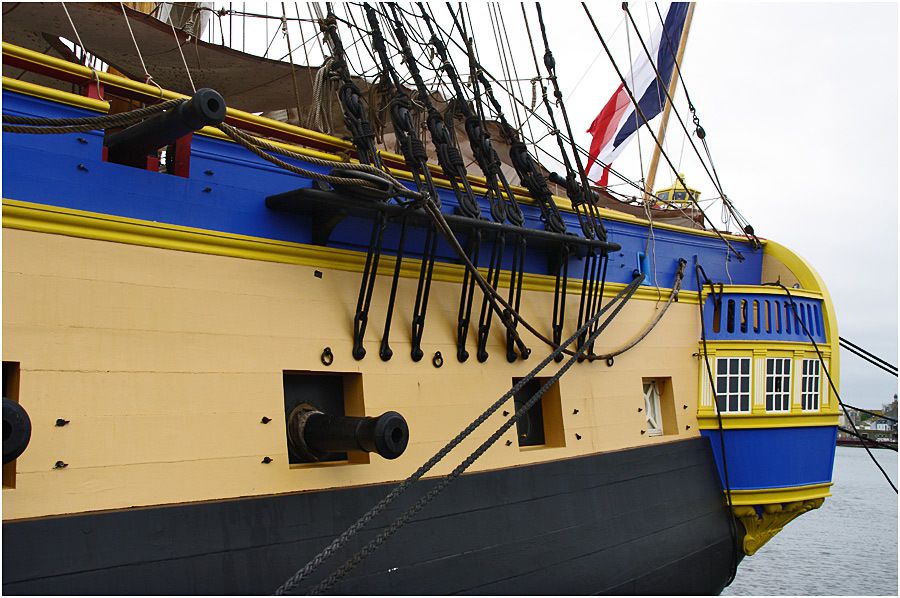 L'Hermione au port de Saint Malo