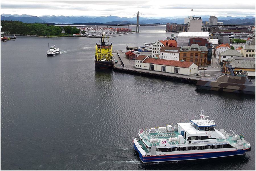 Croisière en Norvège - le Costa Marina est à quai au port de Stavanger