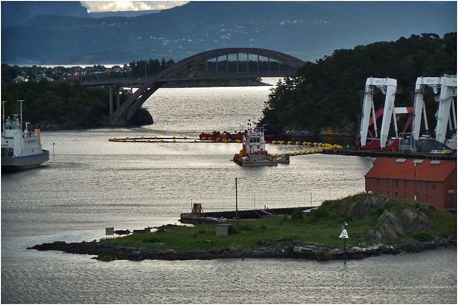 Croisière en Norvège - le Costa Marina est à quai au port de Stavanger