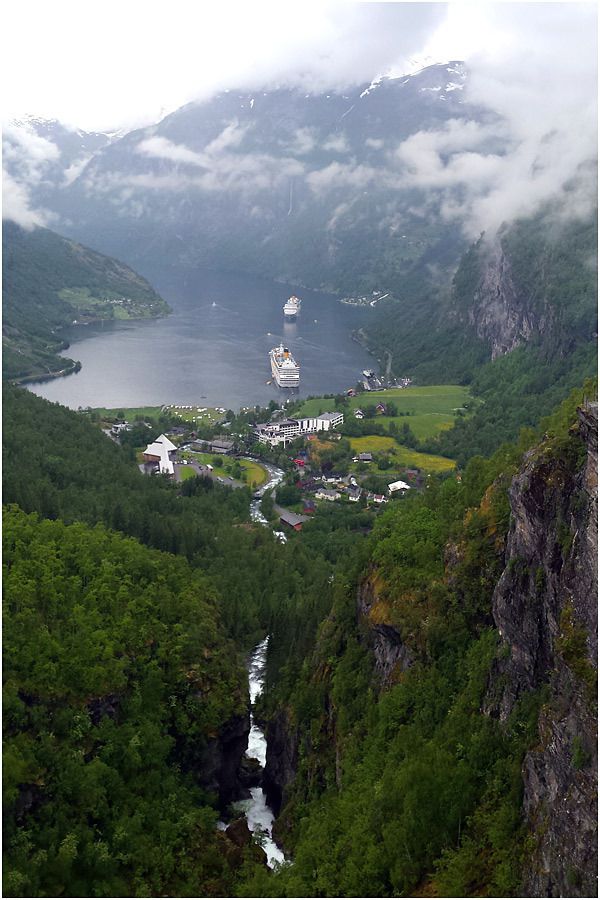 Costa Marina - Geiranger - excursion vers le mont Dalsnibba - vue sur le fjord de Geiranger