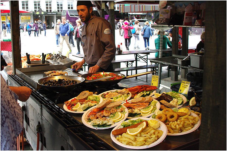 Costa Magica - Bergen - le marché aux poissons