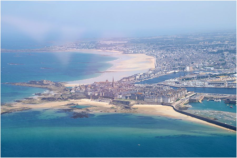 survol côte d'émeraude -Saint Malo et ses remparts