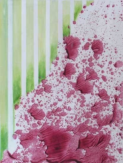 Stage Peindre en liberté avec Yves Desvaux Veeska - Peinture de Marie Bahezre (II)
