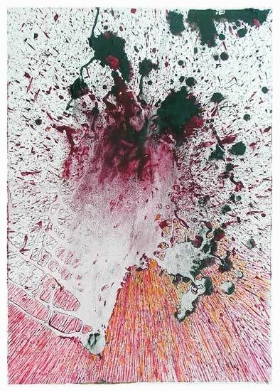Stage Peindre en liberté avec Yves Desvaux Veeska - Peinture de Françoise LD