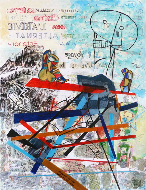 Peintures en neuf mois - Peinture et collage - Nanou Casas