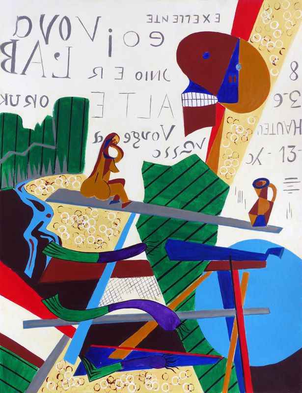 Peintures en neuf mois - Peinture et collage - Nanou Casas
