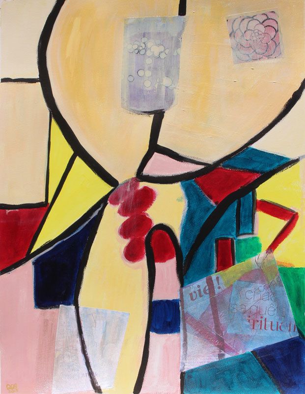 Peintures en neuf mois - Peinture et collage - Dominique Di Bin