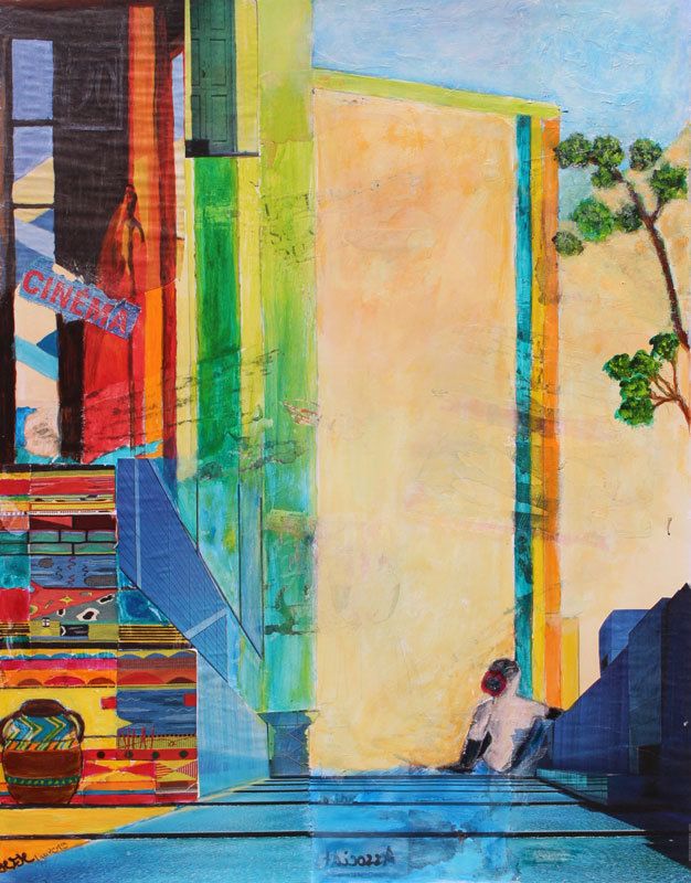 Peintures en neuf mois - Peinture et collage - Marie-France Modelin