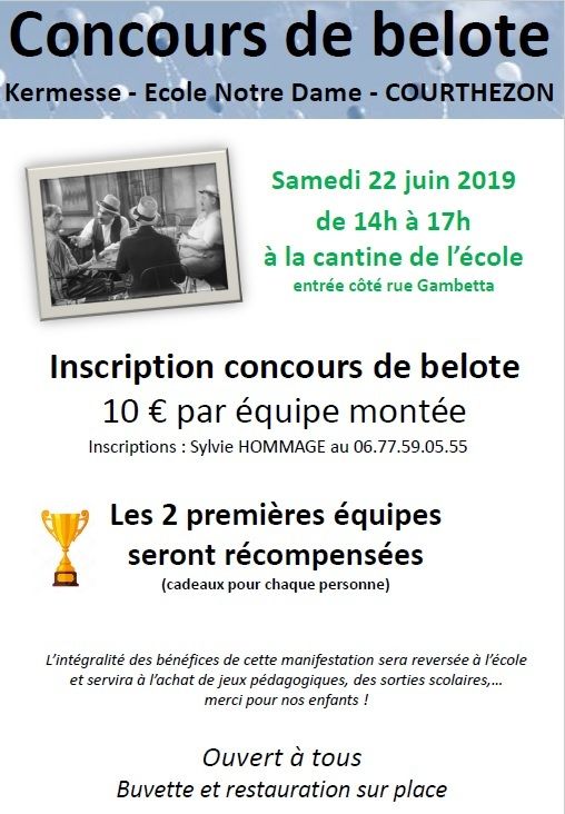 6_APEL_18/19 : Kermesse_Concours de belote