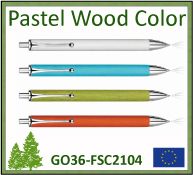 Stylo Pastel Wood Color certifié FSC®