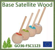 Stylo de comptoir Satellite Wood Color certifié FSC® - GO36-FSC1123